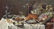 Style life with turkey, Pieter Claesz